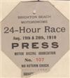 (AUTOMOBILES.) Program and press pass from the 24-Hour Race at Brighton Beach.